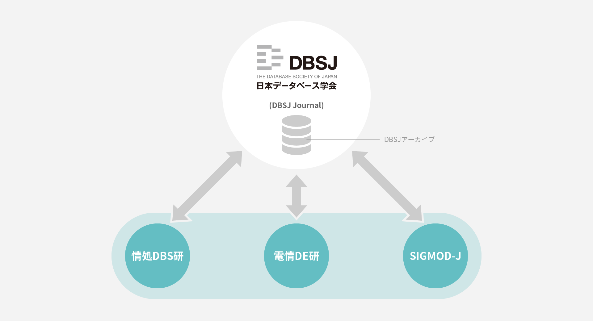 図1　バーチャルなe-学会としての日本データベース学会(DBSJ)